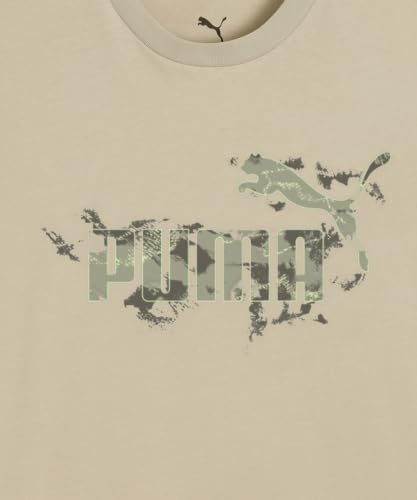 PUMA T-Shirt Camo Homme XS, Pebble Gray Beige