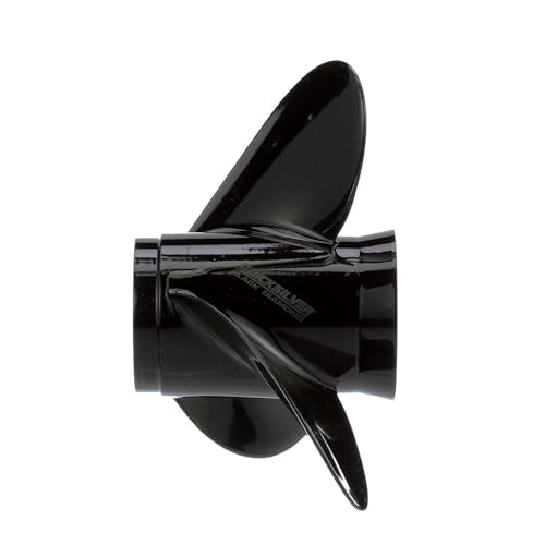 Image of Quicksilver Black Diamond 3-Blade Aluminum Propeller for Mercury and MerCruiser Engines