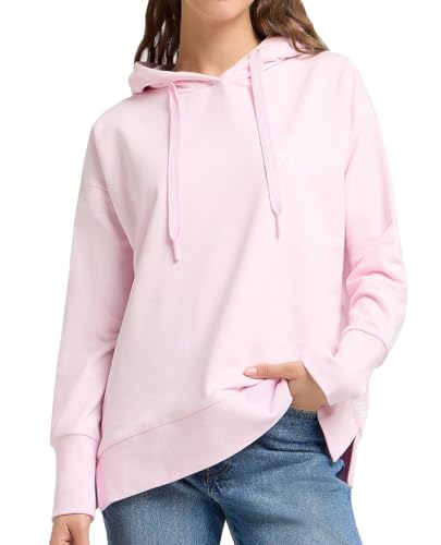 Elbsand ESWLeah Women's Hoodie Hooded Sweatshirt Pullover with Hood, Soft rose, M