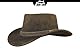 Black Jungle Dayton Lederhut, Westernhut, Australienhut, Cowboyhut (DE/NL/SE/PL, Alphanumerisch, M, Khaki)