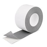 Kantenverschlussband für Hohlkammerplatten 5 cm x 25 m, Glasfaser Aluminium Klebeband Grau | Abdichtband für Gewächshaus Platten, Doppelstegplatten, Stegplatten, Carport und Wintergarten