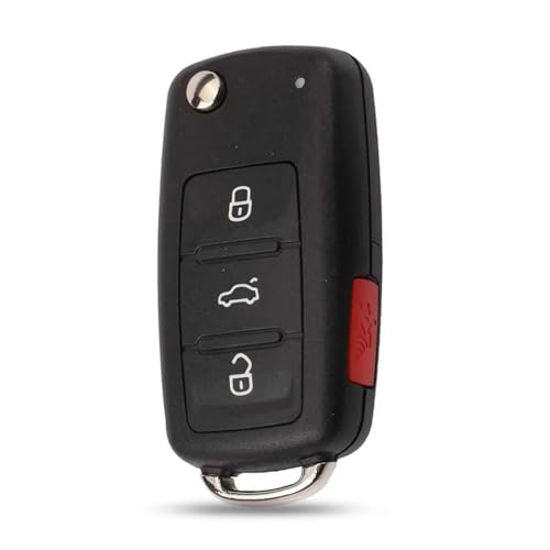 Coque de clé voiture flip pour VW Golf Jetta Tiguan idéale pour remplacer un boîtier usé