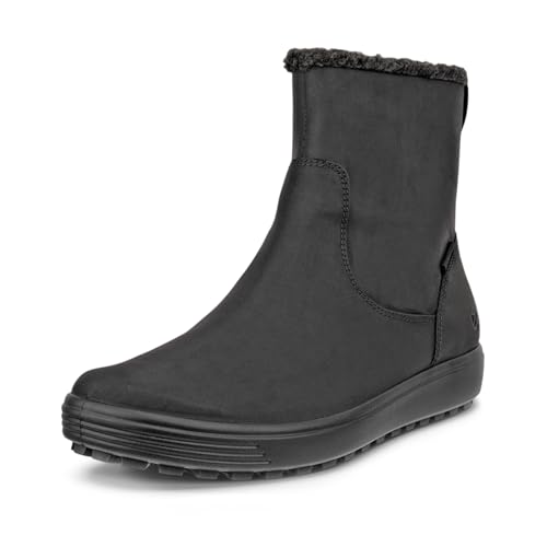 ECCO Damen Soft 7 TRED Boots, Black, 39 EU