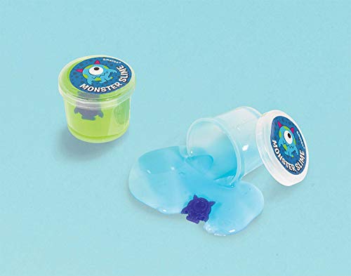 amscan Assorted Color Slime with Small Monster Toy Surprise - 12 pcs.