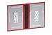 Produktbild LEAS Ausweismappe- & -hülle mit 2 Sichtfenstern Echt-Leder, rot/Cherry Card-Collection