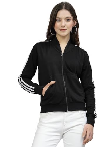 Image of UZARUS Women Cotton Full Zipper Sweatshirt Fleece Jacket for Winter