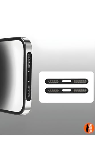 Apple Telefon Hoparlörü için 2 Adet Siyah Toz Önleyici Sticker