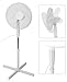 Produktbild Standventilator 40cm Durchmesser bis 125cm verstellbar Kühler Raum-Lüfter Luft-Erfrischer Lüftung