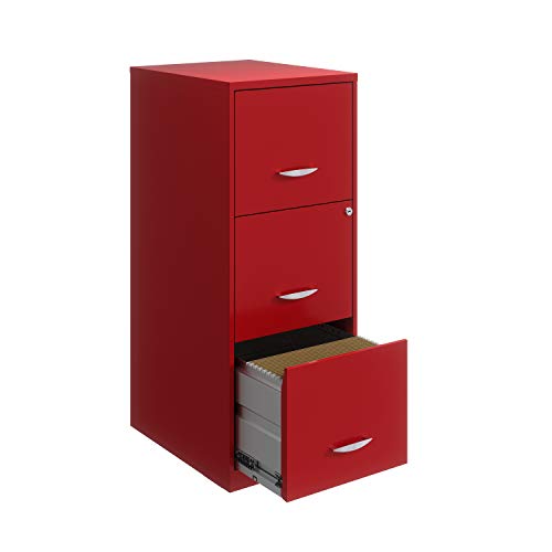 Office Dimensions Smart File Cabinet, Red #TOP5