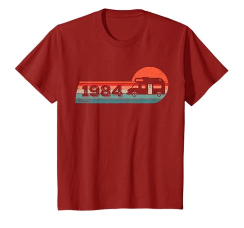 Camping Cumpleaños nacido en 1984 RV Motorhome Autocaravana Camiseta