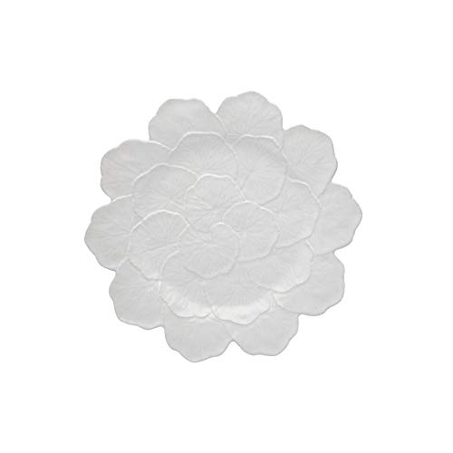 Plato decorativo Blanco Geranio, Set de 2 miniatura 1