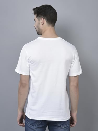 Image of Dollar Super Combed Cotton Mens Pack of 3 Solid T-Shirt
