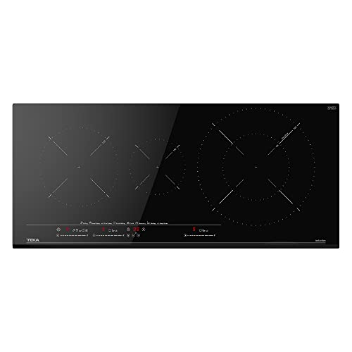 Teka IZC 93320 MST Induktionskochfeld, 90 cm, 3 Feuer, Multislider-Touch-Steuerung, 8 Funktionen, Glas mit Frontblende, Glas schwarz Teka IZC 93320 MST Induktionskochfeld, 90 cm, 3 Feuer, Multislider-Touch-Steuerung, 8 Funktionen, Glas mit Frontblende, Glas schwarz
