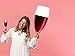 Worlds Largest Giant Wine Glass - Huge 32 Inches, 3.7 Gallons, Mega Pint, Huge Stemware, Clear Decorative Hand Blown Glassware, Large Novelty Stemware/Champagne Magnum Chiller, Oversized XL Goblet