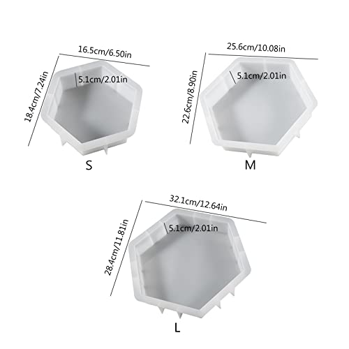 Moule hexagonal silicone résine : finis les moulages déformés ! - 7