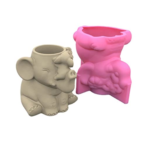 Flower Pot Silicone Mold Concrete Cement Mold for DIY Pen Holder Home Decor