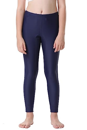 Dovio Upf 50+ Kid's Active Leggings Swim Tights For Boys And Girls Sun Protective(Dok501Navy-6) #TOP16