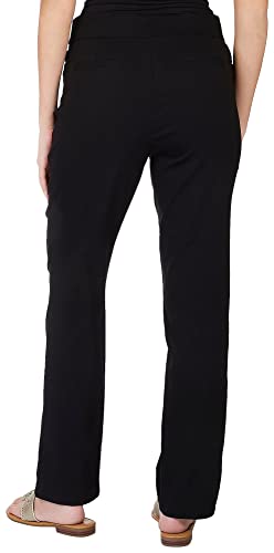 Coral Bay Womans 30 in. Solid Tummy Control Pocket Pant2