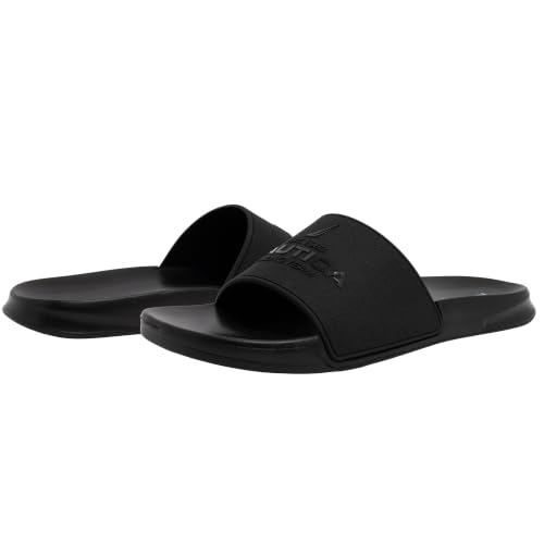 Image of Nautica Men's Open Toe Slide Sandals - Comfortable Indoor & Outdoor Shower Slippers