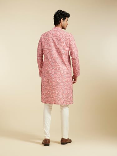 Image of DIWAS BY MANYAVAR Men's Cotton Blend Printed Kurta (1pc)