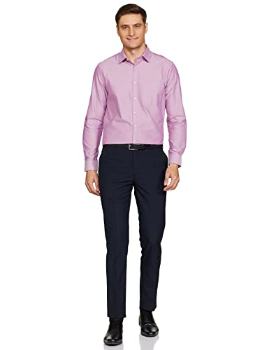 Image of Max Men Cotton Solid Slim Fit Oxford Shirt