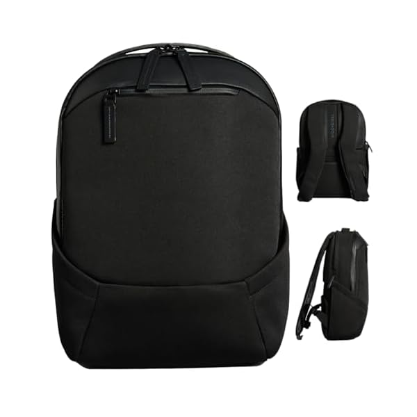 Troubadour-Apex-Compact-Backpack-30-Ultimate-Work-Travel-Laptop-Backpack-15-Padded-Laptop-Pocket-Waterproof-Lightweight-Spacious-Innovative-Pockets-Made-From-Recycled-Materials-Black Troubadour Apex Compact Backpack 3.0 - Premium Waterproof Laptop Backpack Fits Up to 16" - Ergonomic Design for Work and Travel - Stylish Compact Backpack with 5-Year Guarantee - Black