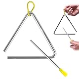 5 Zoll Triangel,Triangel Musikinstrument,Triangel Percussion,Triangle Percussion Instrument,Mit...