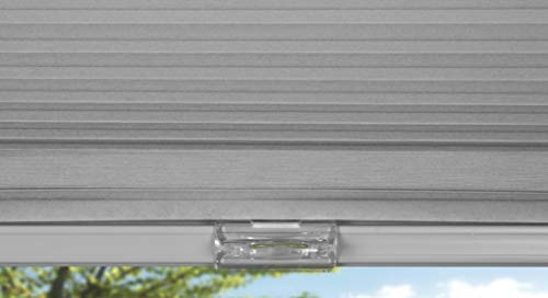 Arlo Blinds Single Cell Light Filtering Cordless Cellular Shades, Color: Grey, Size: 22" W X 60" H #TOP2