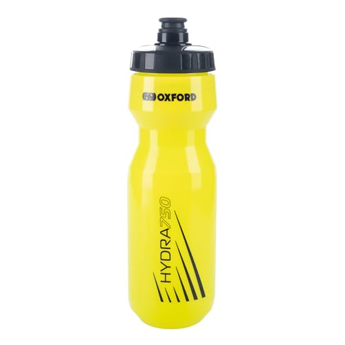 Oxford Bike Bottle Holder and 750ml Yellow BPA-Free Water Bottle Set, Durable Matt Black Cage - Image 3