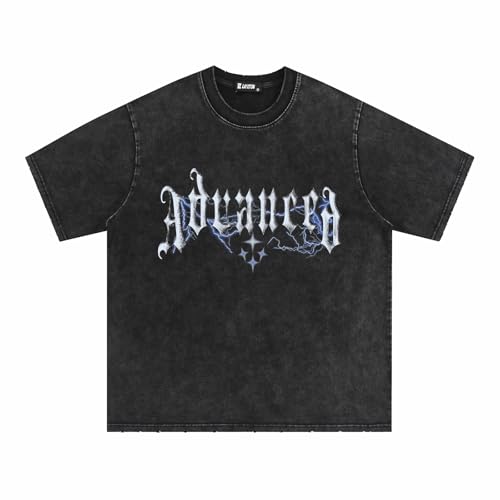 Men's Graphic Tees Shirt Unisex Cotton Oversized T-Shirt Vintage Streetwear Casual Aesthetic Tee Summer Top