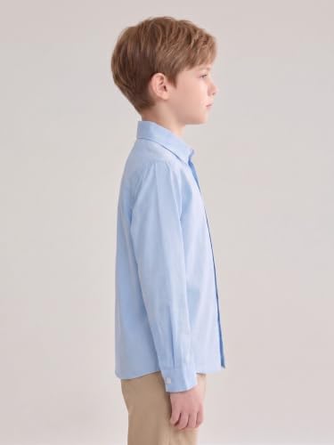 Image of Shirt for Kids | Long Sleeve Club Collar Shirts | Formal and Casual Wear | Stylish Solid Shirt for Boys and Girls | Regular Fit Buttoned and Chest Pocket