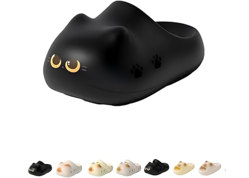 Cat Paw Print Shoe for Women Men Cat Paws Slippers Easy Clean Toe Cap Ultra-Thick Height Increase Cat Slipper (A-3 Medium Adult Women 7 Numeric Range US Footwear Size System 7.5 Medium)