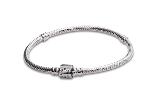 PANDORA Moments Barrel Clasp Snake Bracelet