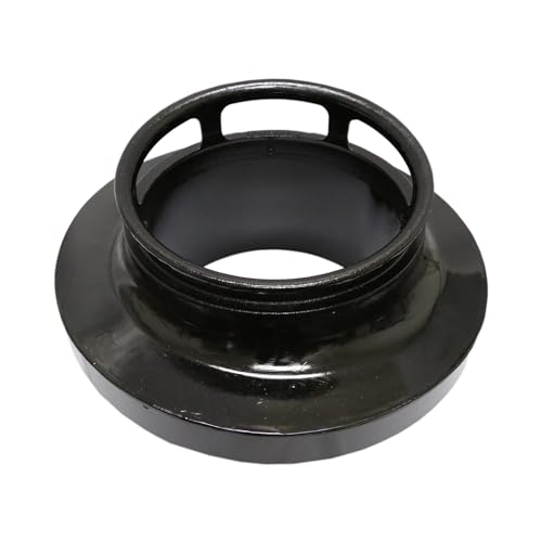 Leyso Chinese Wok Range Adapter/Reducer with 13-Inch Cast Iron Rim - Convert The Large Wok Well to Smaller Size (22" to 13")
