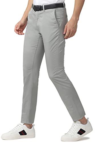 Image of Van Heusen Men's Mid Rise Regular Fit Ankle-Length Twill Chinos