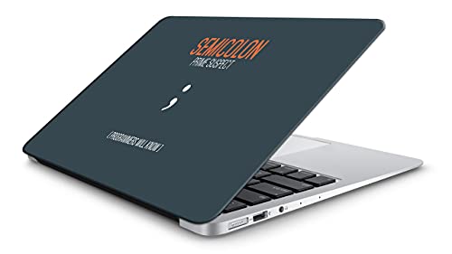 Semi Colon Coding/Programming Laptop Skin/Sticker/Vinyl for 14.1, 14.4, 15.1, 15.6,17.5 inches for Laptop or Notebook Printed on 3M Vinyl, HD,Laminated, Scratchproof. A-40 Semi Colon Coding/Programming Laptop Skin/Sticker/Vinyl for 14.1, 14.4, 15.1, 15.6,17.5 inches for Laptop or Notebook Printed on 3M Vinyl, HD,Laminated, Scratchproof. A-40