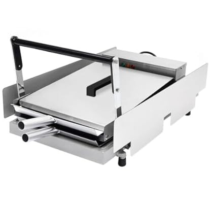 Kontaktgrill Grill, 2000W Hamburger Maschine, Temperatur Einstellbar 50-300°C, Sandwich Maker für Bäckereien, Restaurants, Kioske, Kantinen