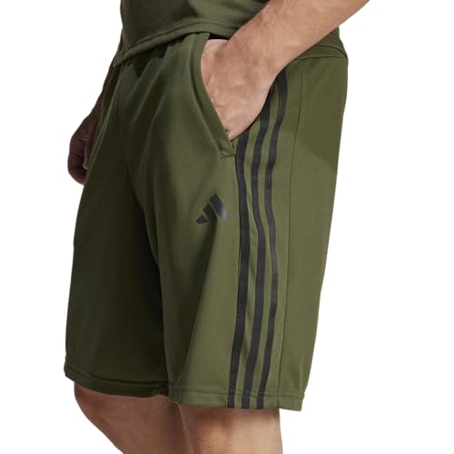 Image of adidas Tr-ES PIQ 3Sho Men Blue Training Shorts Size -