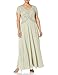 J Kara Women's Cap V-Neck Beaded Dress