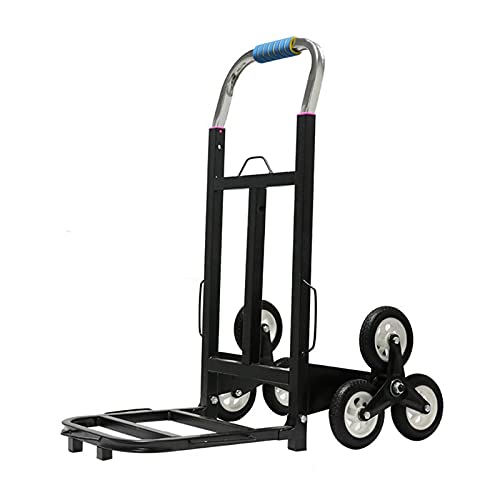 Carretilla plegable portátil de 6 ruedas para escaleras