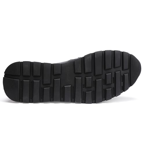 Fashion Men's Leather Lace-up Dress Boots, Mid Top Casual Chukka Sneaker Boot Business Shoes for Men4