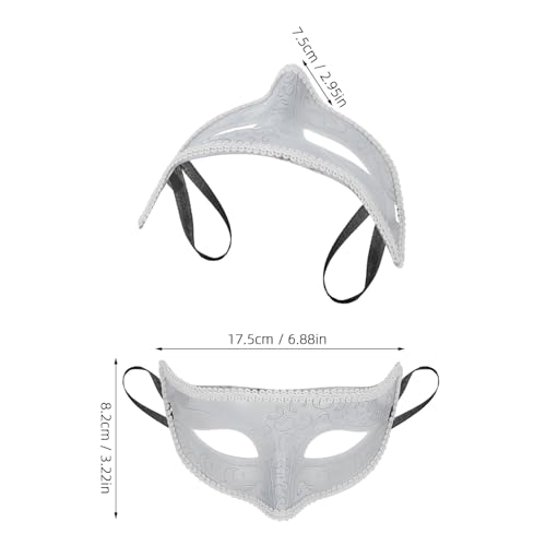 Masque de mascarade dentelle blanche confortable : ne souffrez plus pendant le carnaval