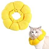 Ferizzia Colerette Chat Anti Lechage, Doux et Confortable Ajustable Collerette Chat, Tourn...