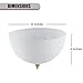 Ciata Lighting 4-3/4 Inch Ceiling Light Cover Fixture for A-Shape Bulb, Clip On Lamp Shade for Ceiling Light Bulb, 7-3/4 Inch Diameter Dome Shape Shade Bulb Cover for Indoor Location, White, Pack of 2