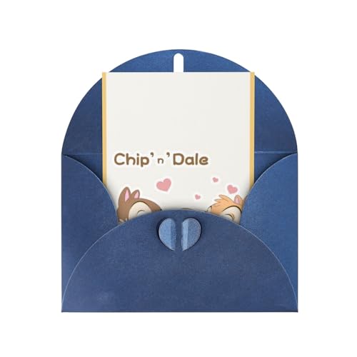 チップとデール 誕生日グリーティングカード 祝福ポストカード学生ギフトカードメッセージカード お祝いカード カード 記念日 新年 お正月 お誕生日 プリント