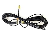 Lsgoodcare 9M/29.53FT Black RP-SMA Male (Pin in Center, Inside thread) to Female (Hole in Center,Outside Thread) Wifi Antenna Connector Extension Cable