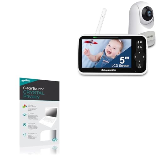 BoxWave Screen Protector Compatible with Juan JA2216 Baby Monitor (5 in) - ClearTouch Crystal Privacy (2-Pack), Privacy Screen Protector Flexible Film Clear