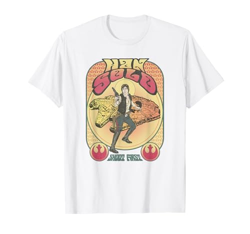 Star Wars Han Solo Shoot First Seventies Retro Poster T-Shirt