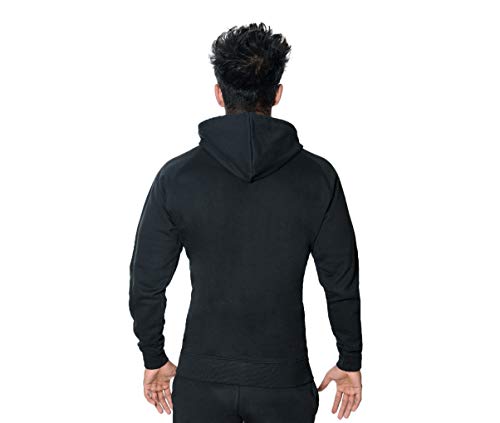 Image of DECISIVE Fitness Slim Fit Fleece Winter Hoodie Jacket Gym Workout Sweatshirt for Men Women