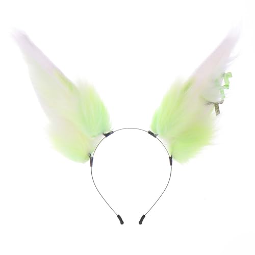 Zkydhbd Diadema realista con diseño flexible de Amime para cosplay, carnavales, festivales de música, reuniones, tocado, diadema flexible